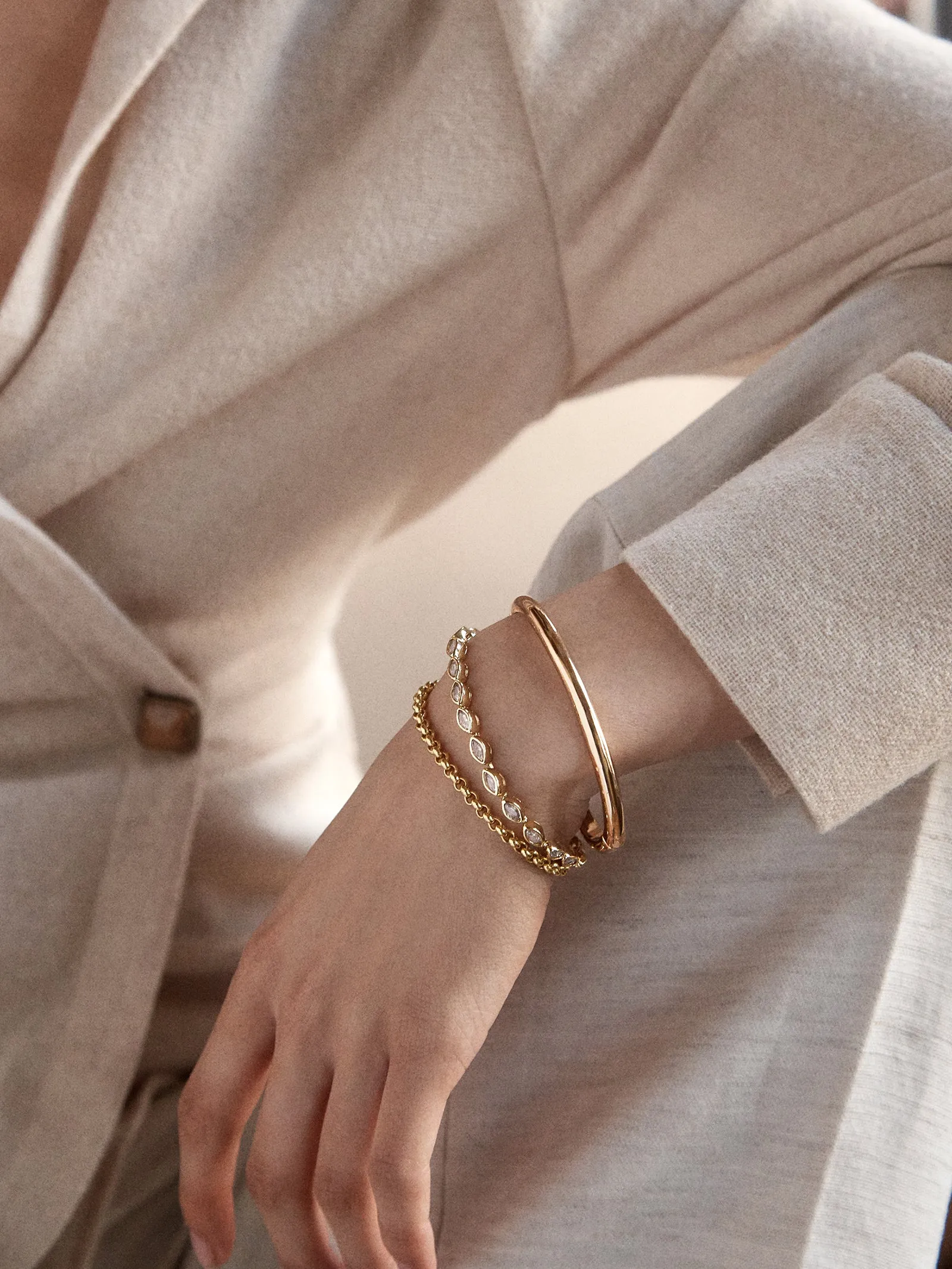 Giuliana Tennis Bracelet - Marquise Bezel sold by BaubleBar product image thumbnail 2