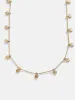 Pacifica Seashell Necklace - Gold/Pavé sold by BaubleBar