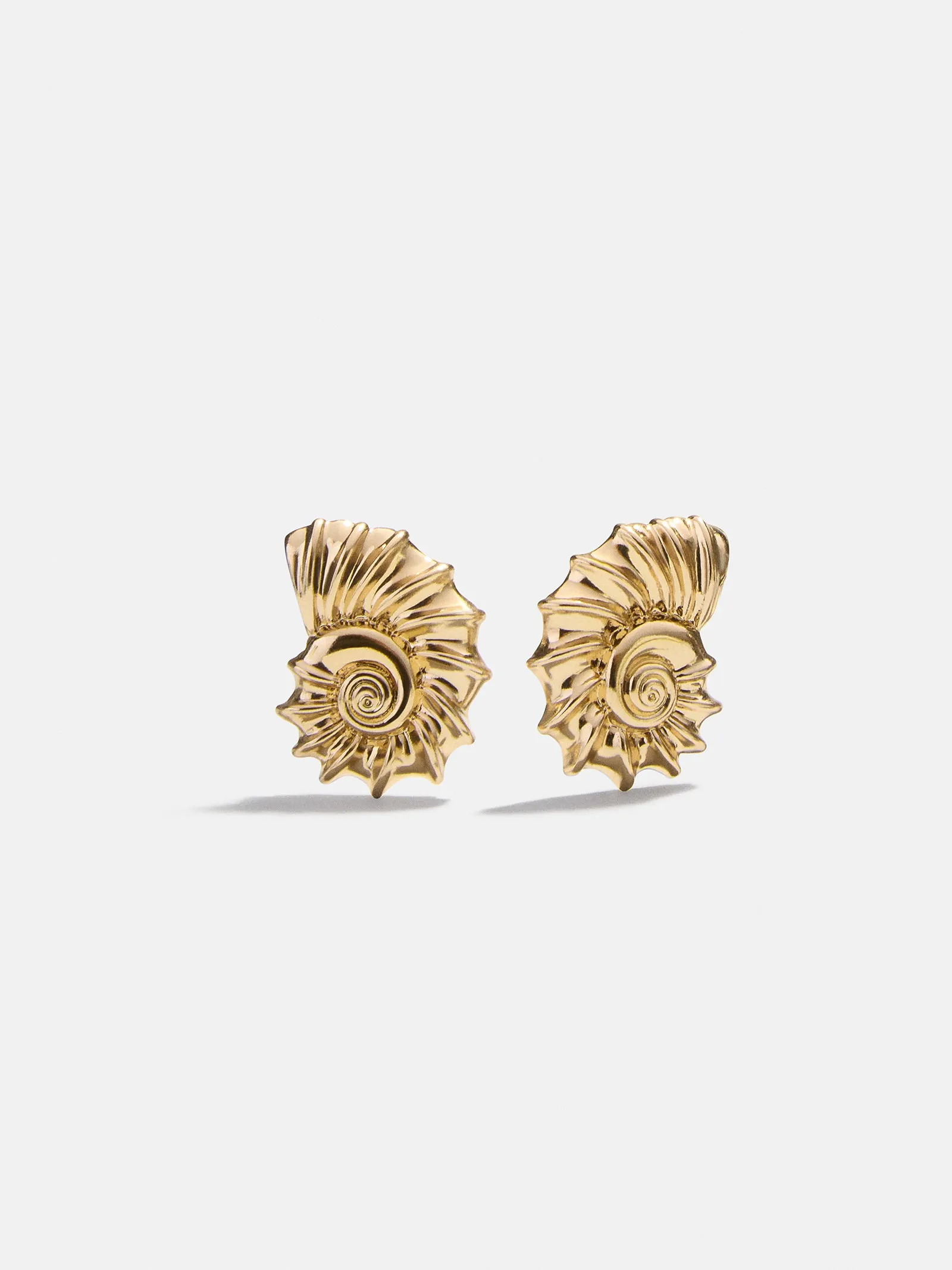 Nixie Seashell Earrings - Gold sold by BaubleBar