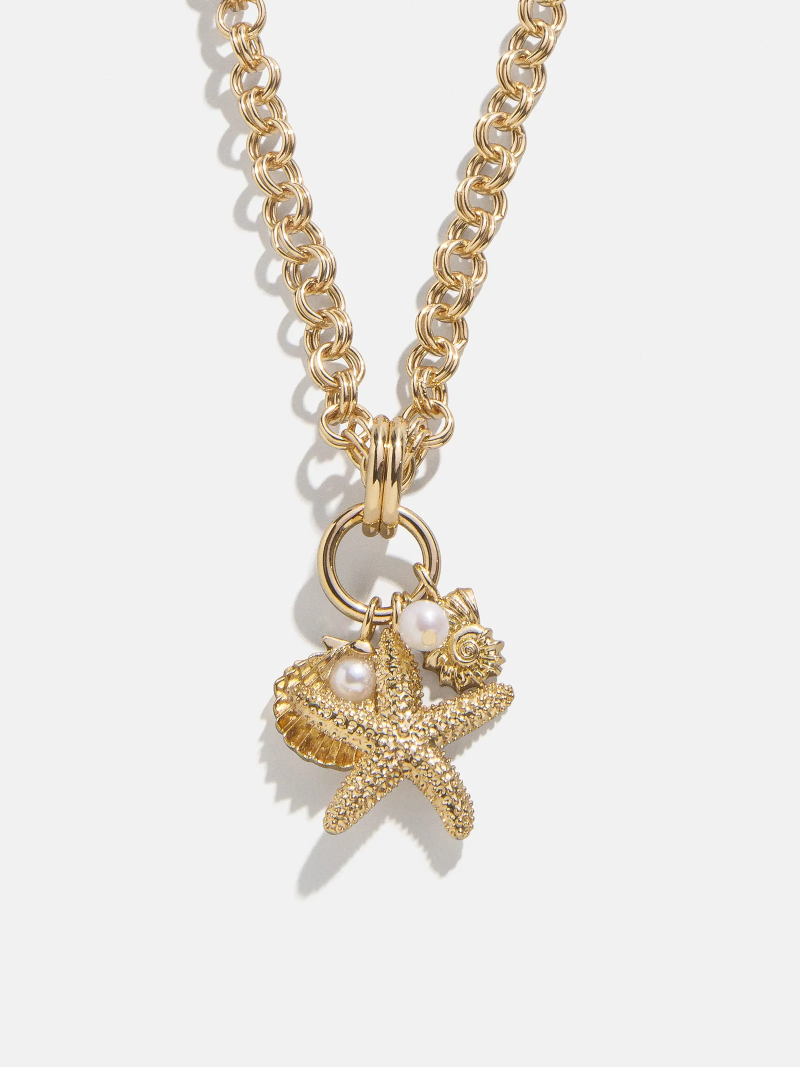 Isla Charm Necklace - Gold/Pearl sold by BaubleBar product image thumbnail 4