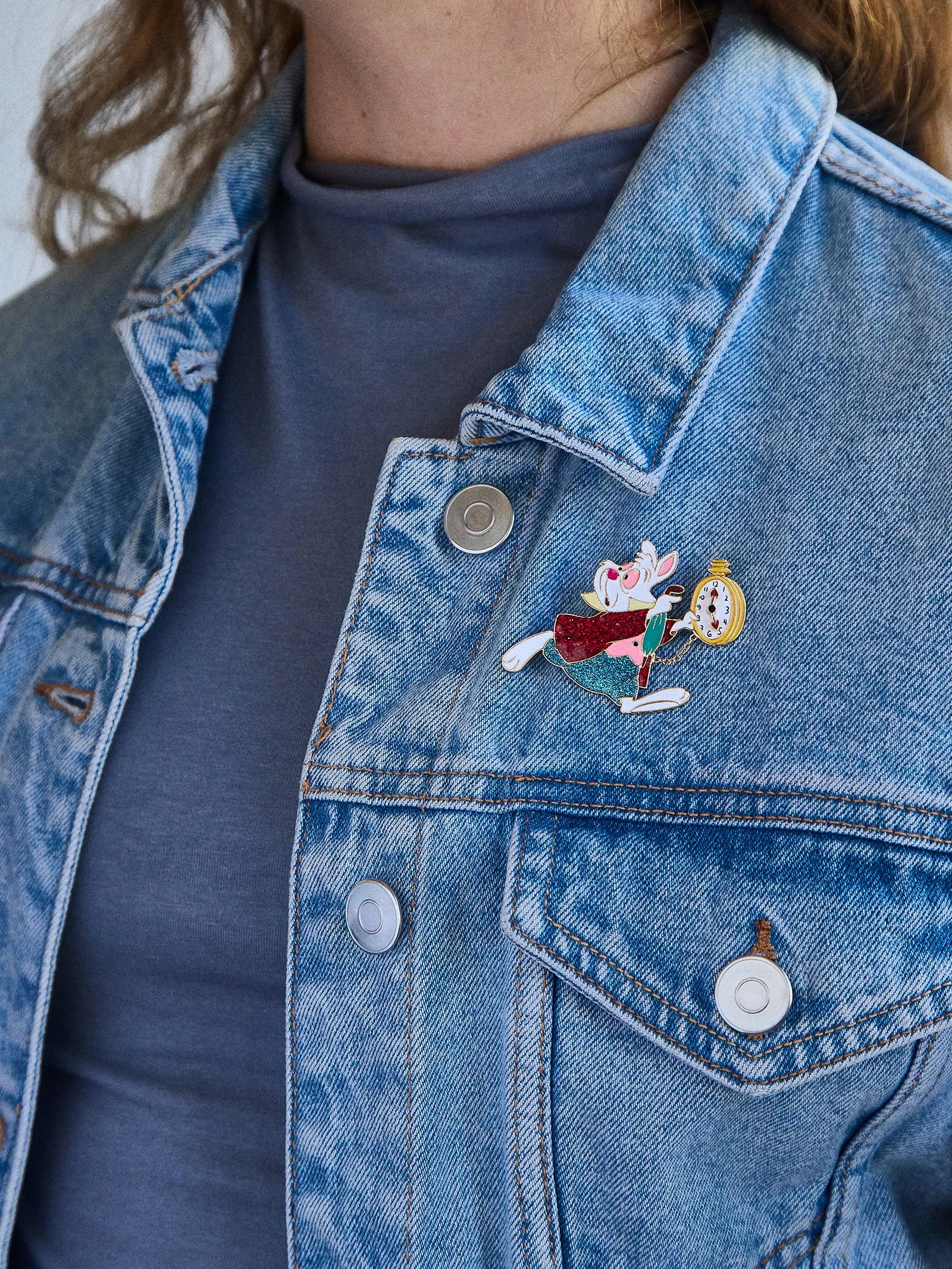 Disney White Rabbit Pin - White Rabbit sold by BaubleBar product image thumbnail 2