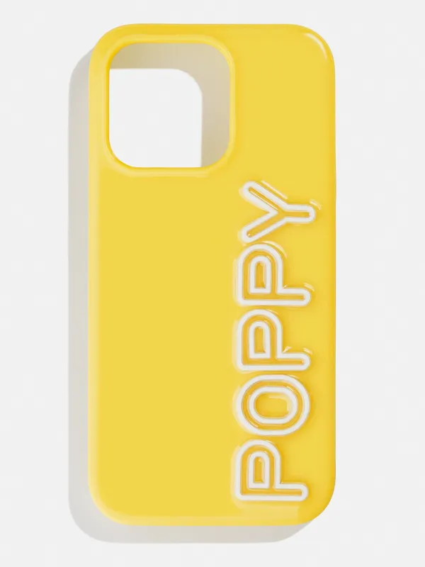 Fine Line Custom iPhone Case - Yellow/White sold by BaubleBar
