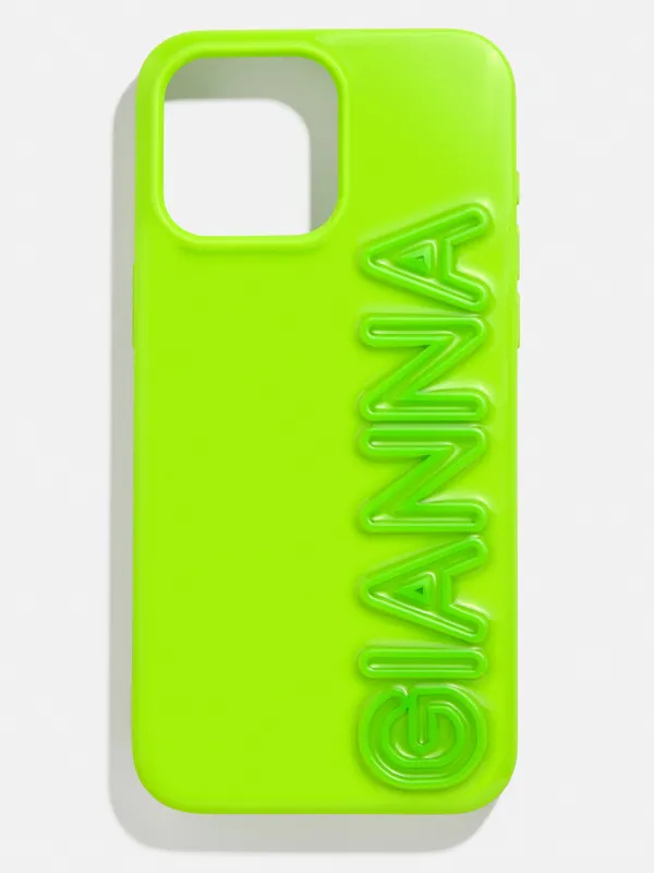 Fine Line Custom iPhone Case - Lime Green sold by BaubleBar