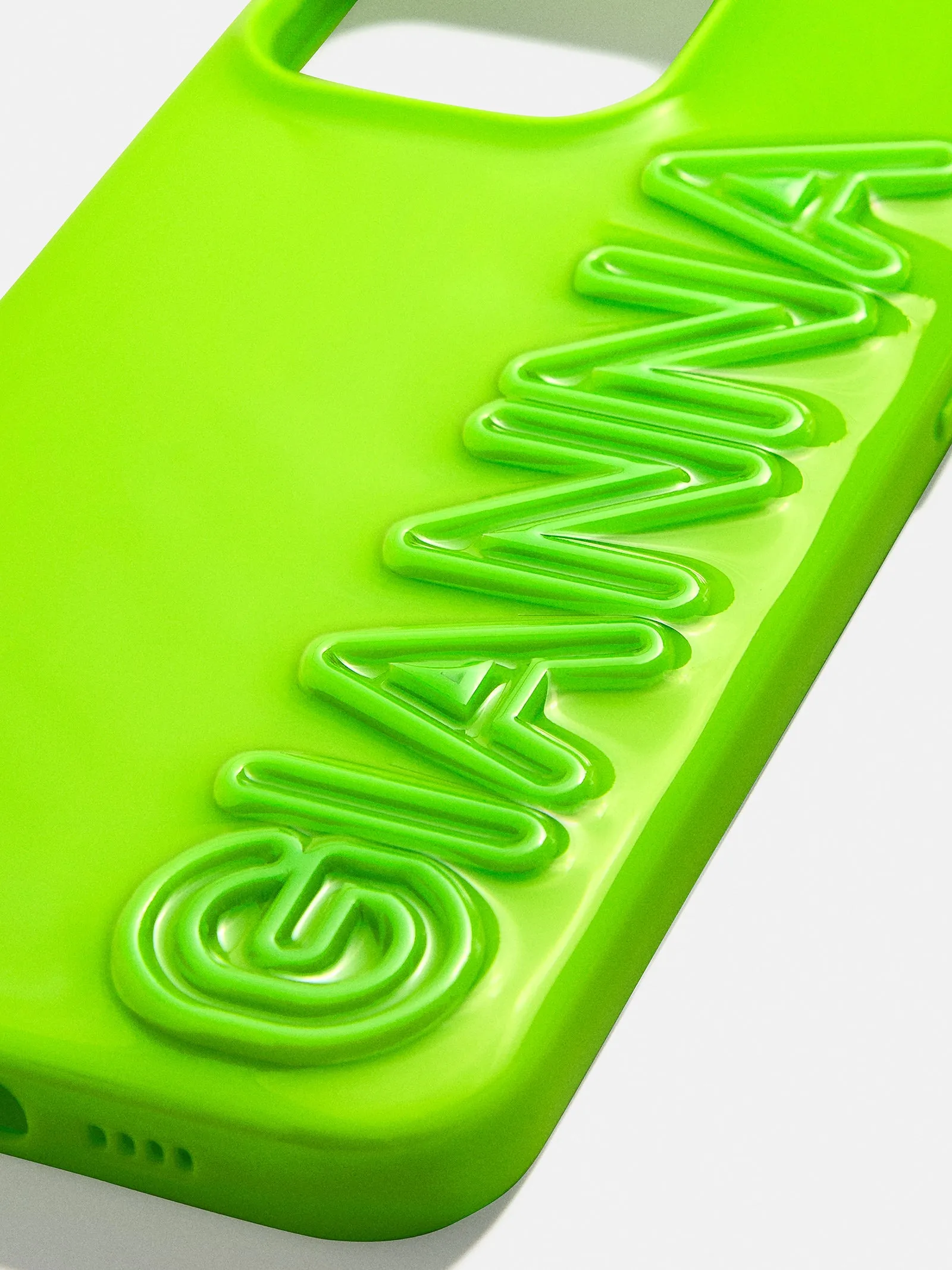 Fine Line Custom iPhone Case - Lime Green/Lime Green sold by BaubleBar product image thumbnail 2