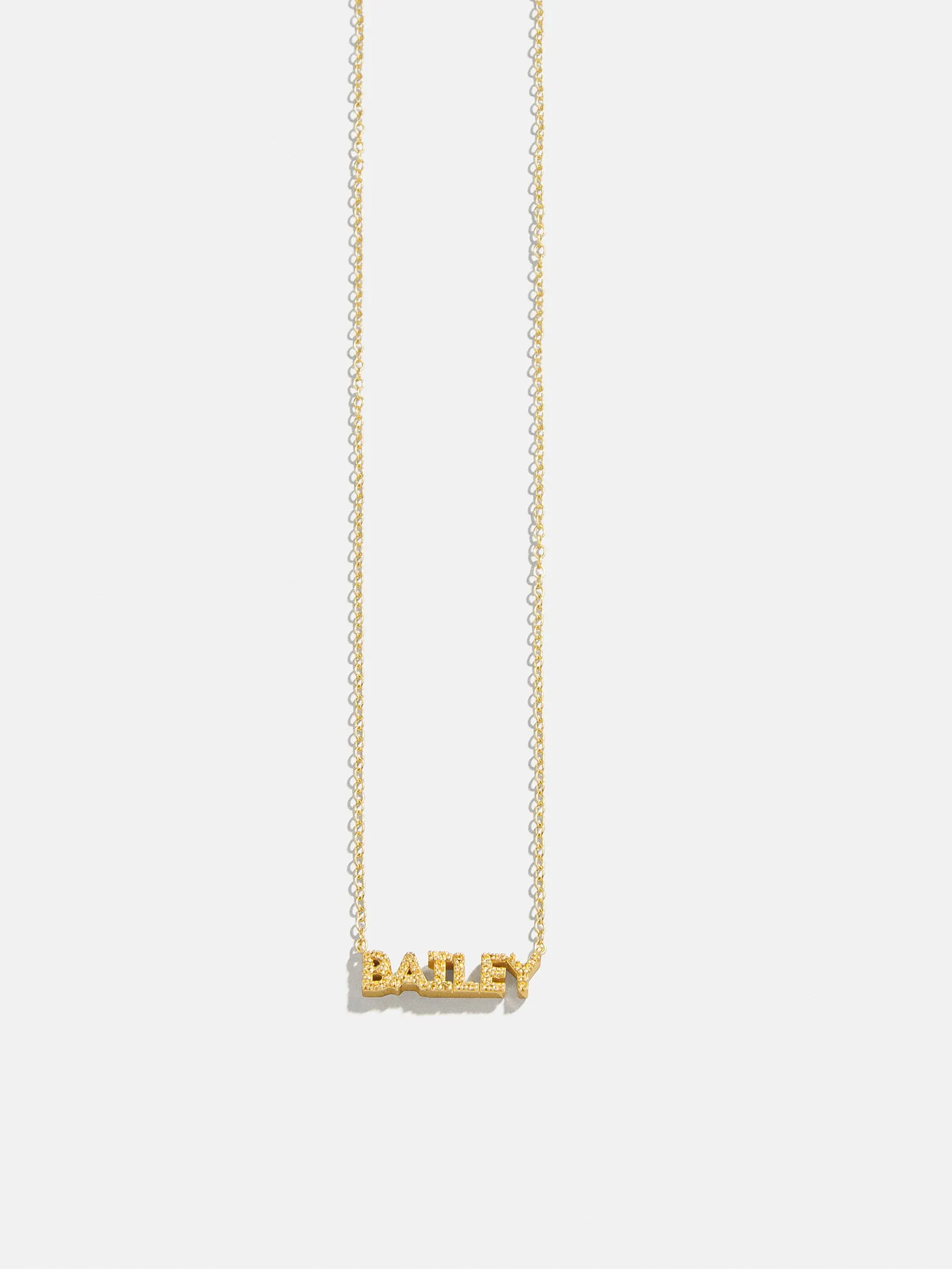 18K Gold Birthstone Custom Nameplate Necklace - Topaz sold by BaubleBar product image thumbnail 3