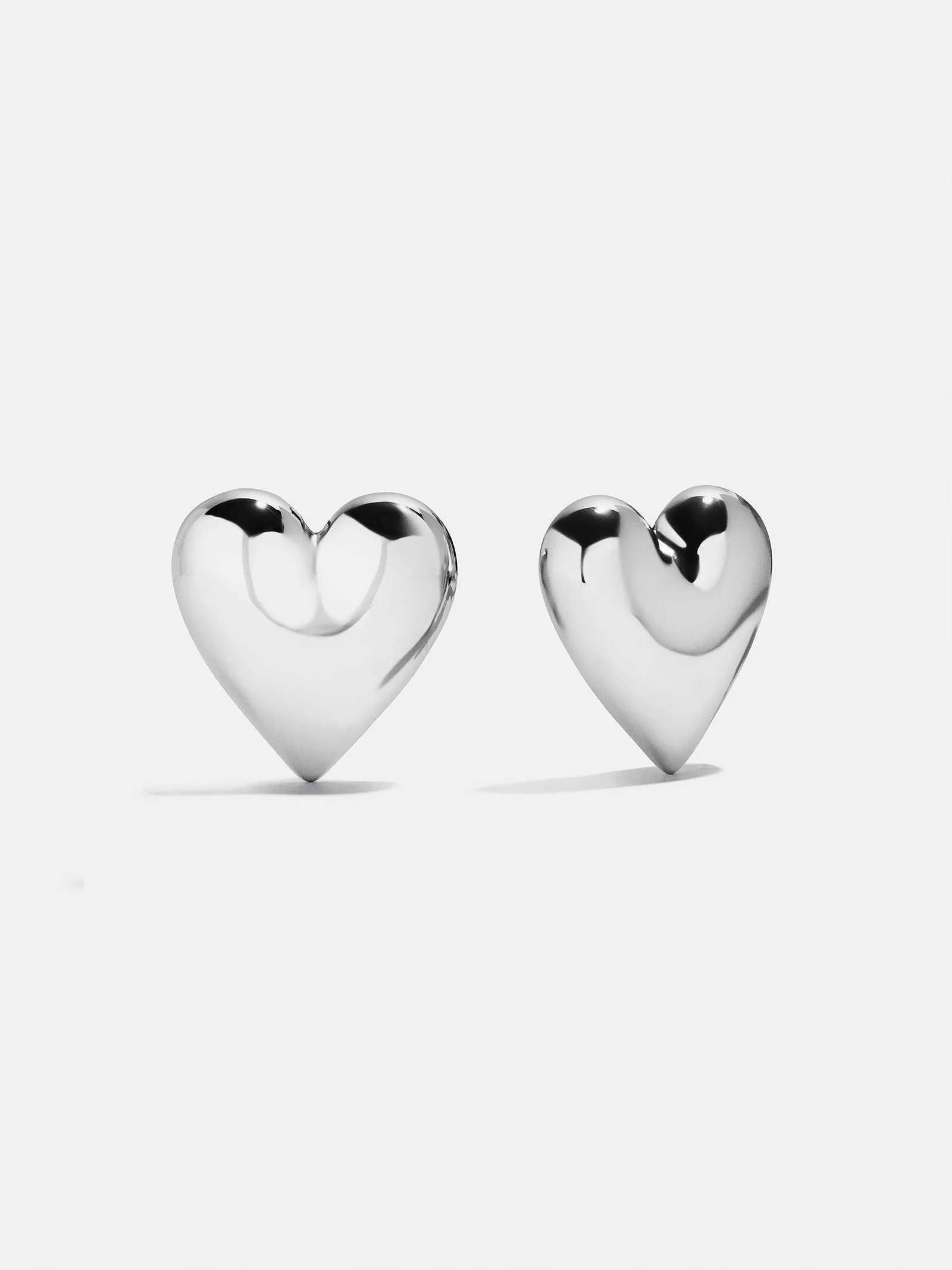 Melina Bubble Heart Earrings - Silver sold by BaubleBar