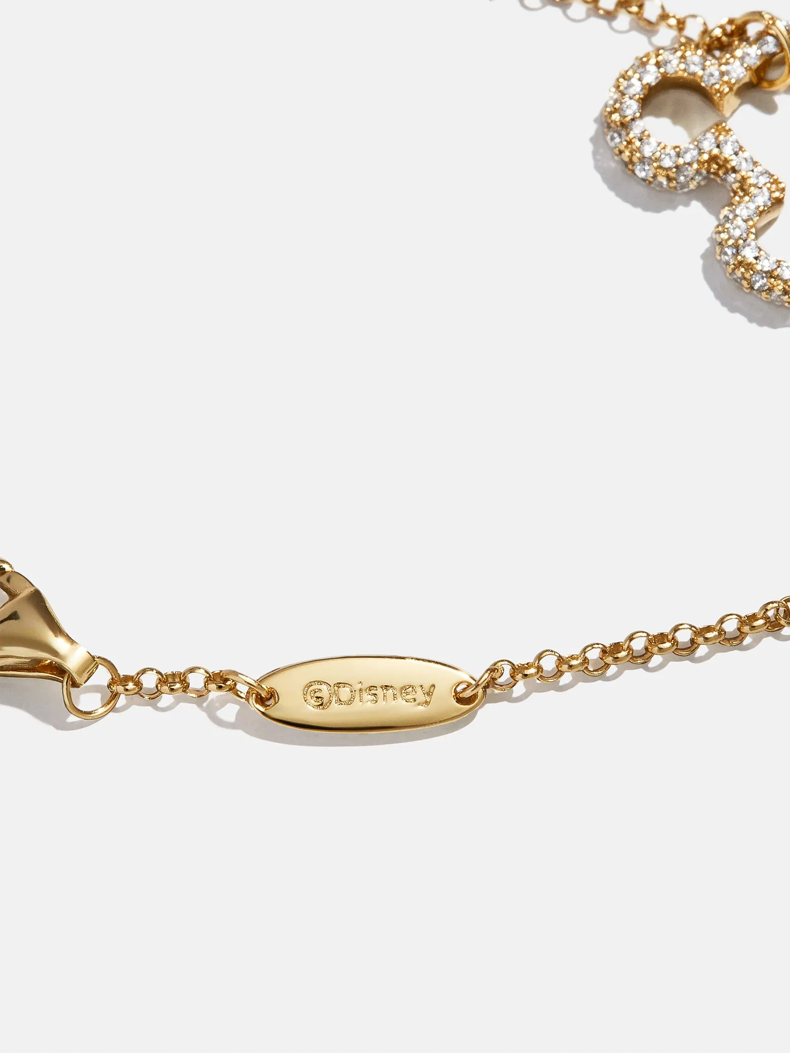 Disney Mickey Mouse 18K Gold Plated Sterling Silver Pavé Bracelet - Gold/Pavé sold by BaubleBar product image thumbnail 4