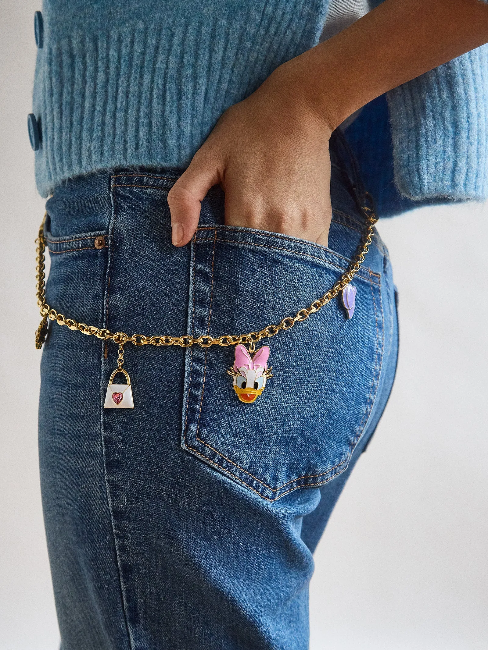 Disney Daisy Duck Motif Bag Charm - Daisy Duck sold by BaubleBar product image thumbnail 4