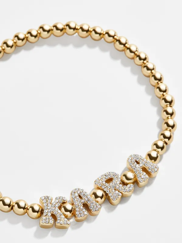 Pisa Custom Bracelet - Gold/Pavé sold by BaubleBar