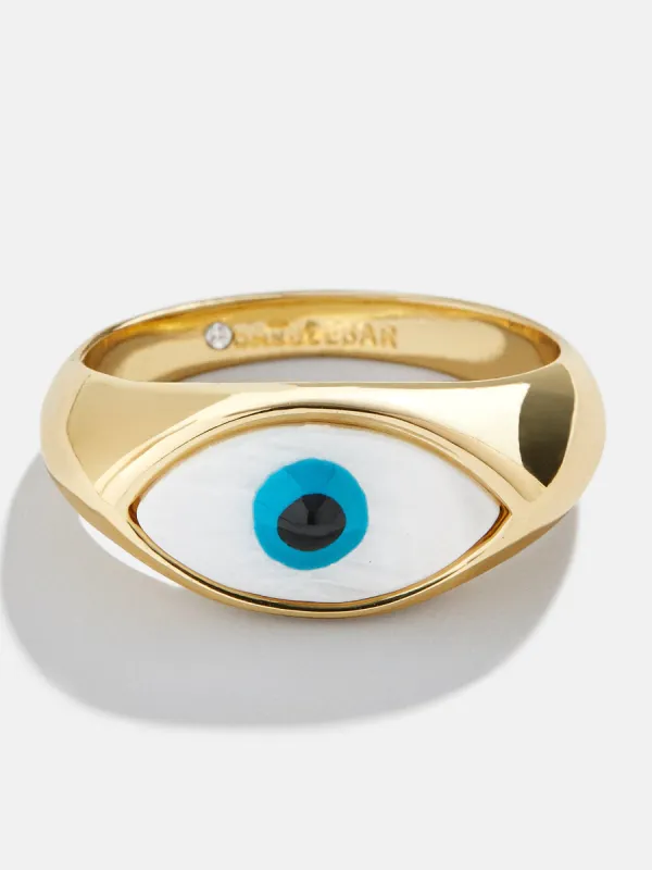 Good Eye Ring - Blue/Gold sold by BaubleBar