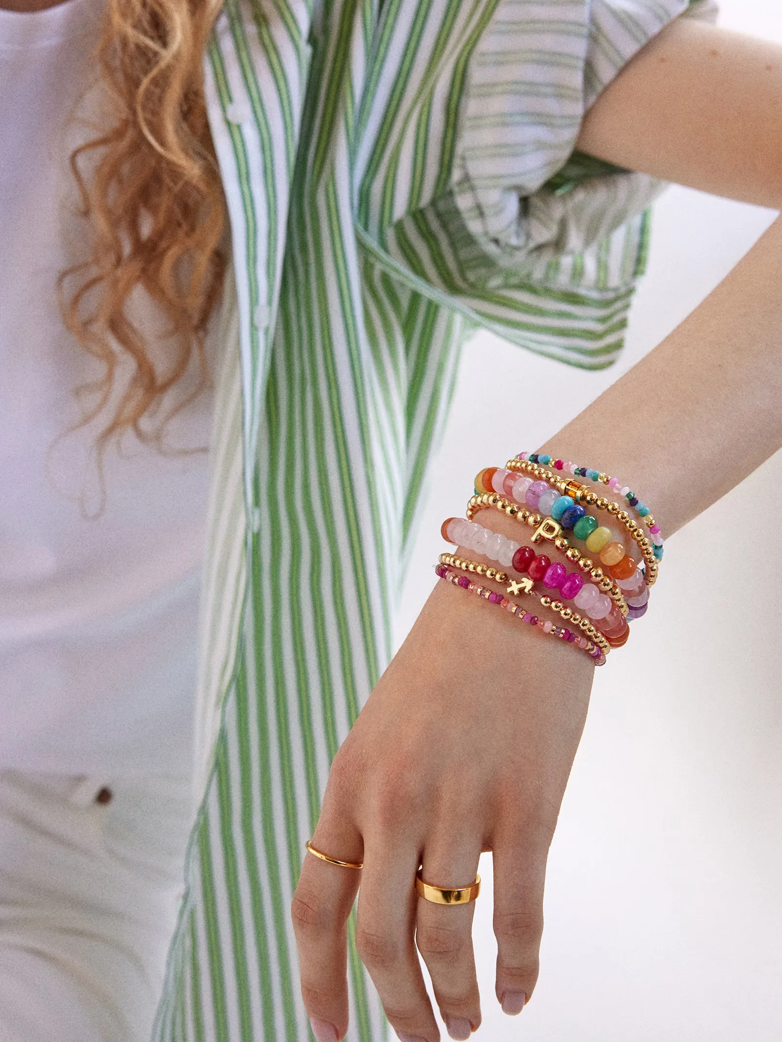 Emily Semi-Precious Bracelet - Pink Multi sold by BaubleBar product image thumbnail 2