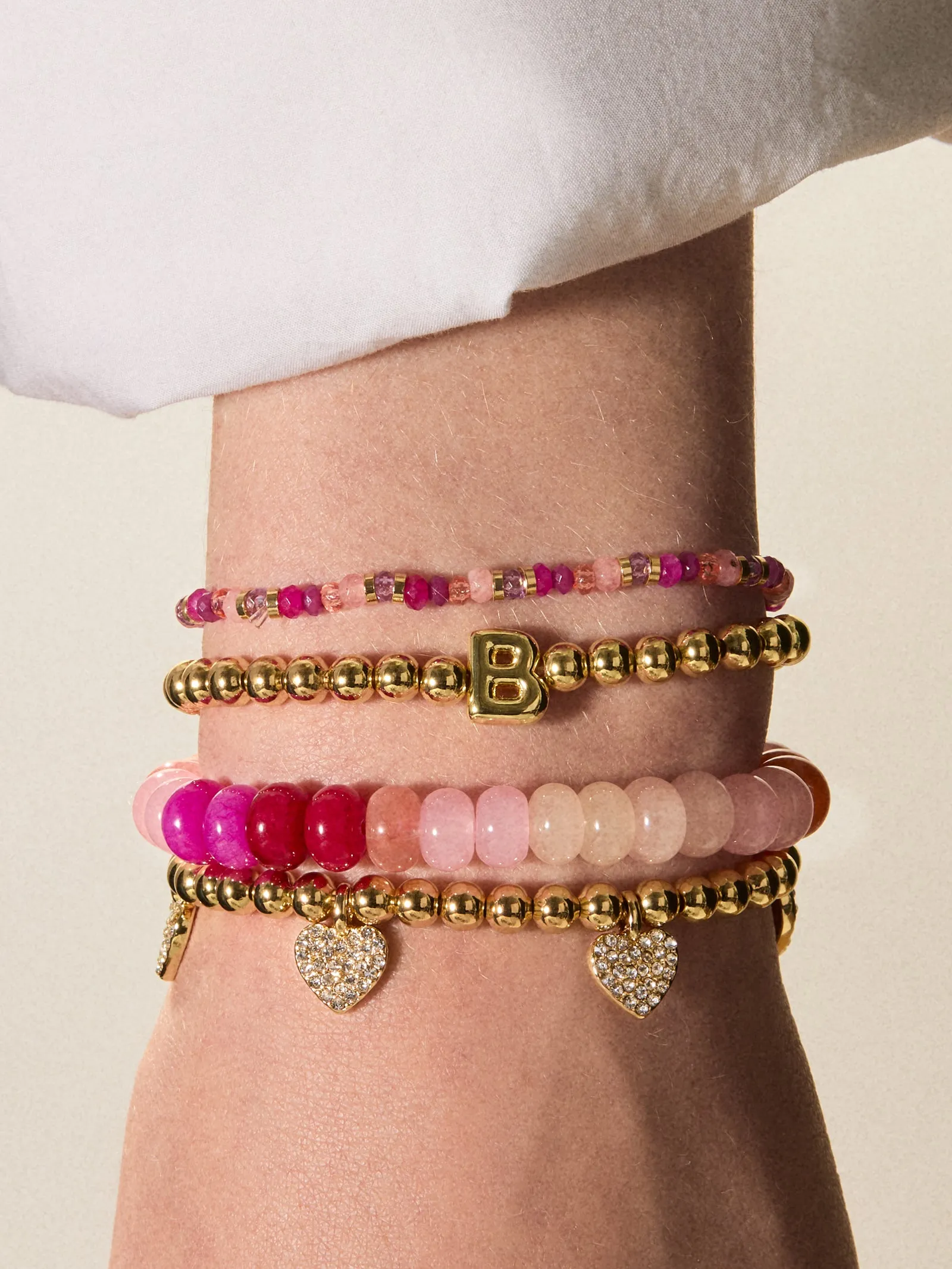Emily Semi-Precious Bracelet - Pink Multi sold by BaubleBar product image thumbnail 3