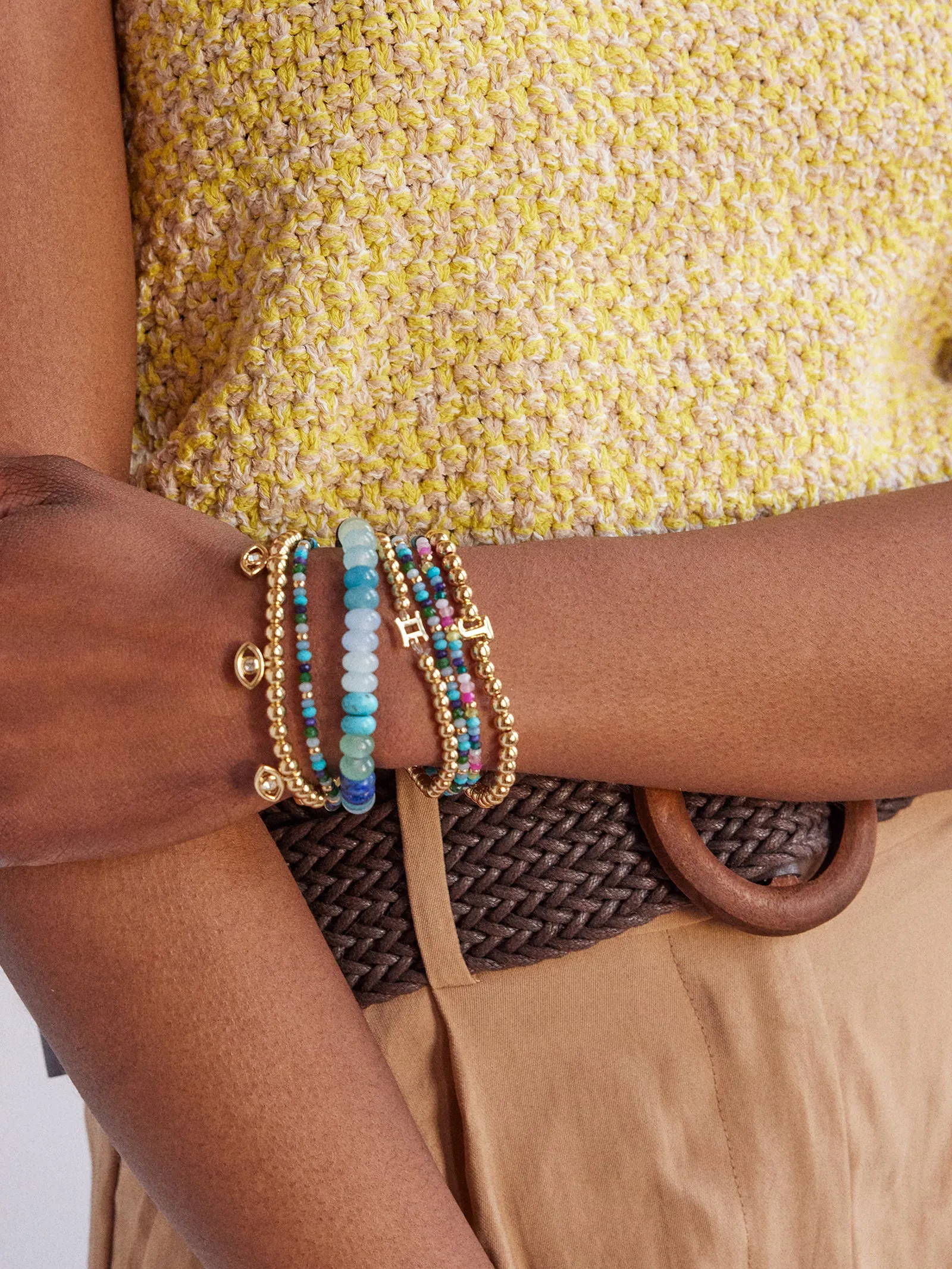 Emily Semi-Precious Bracelet - Blue Multi sold by BaubleBar product image thumbnail 2