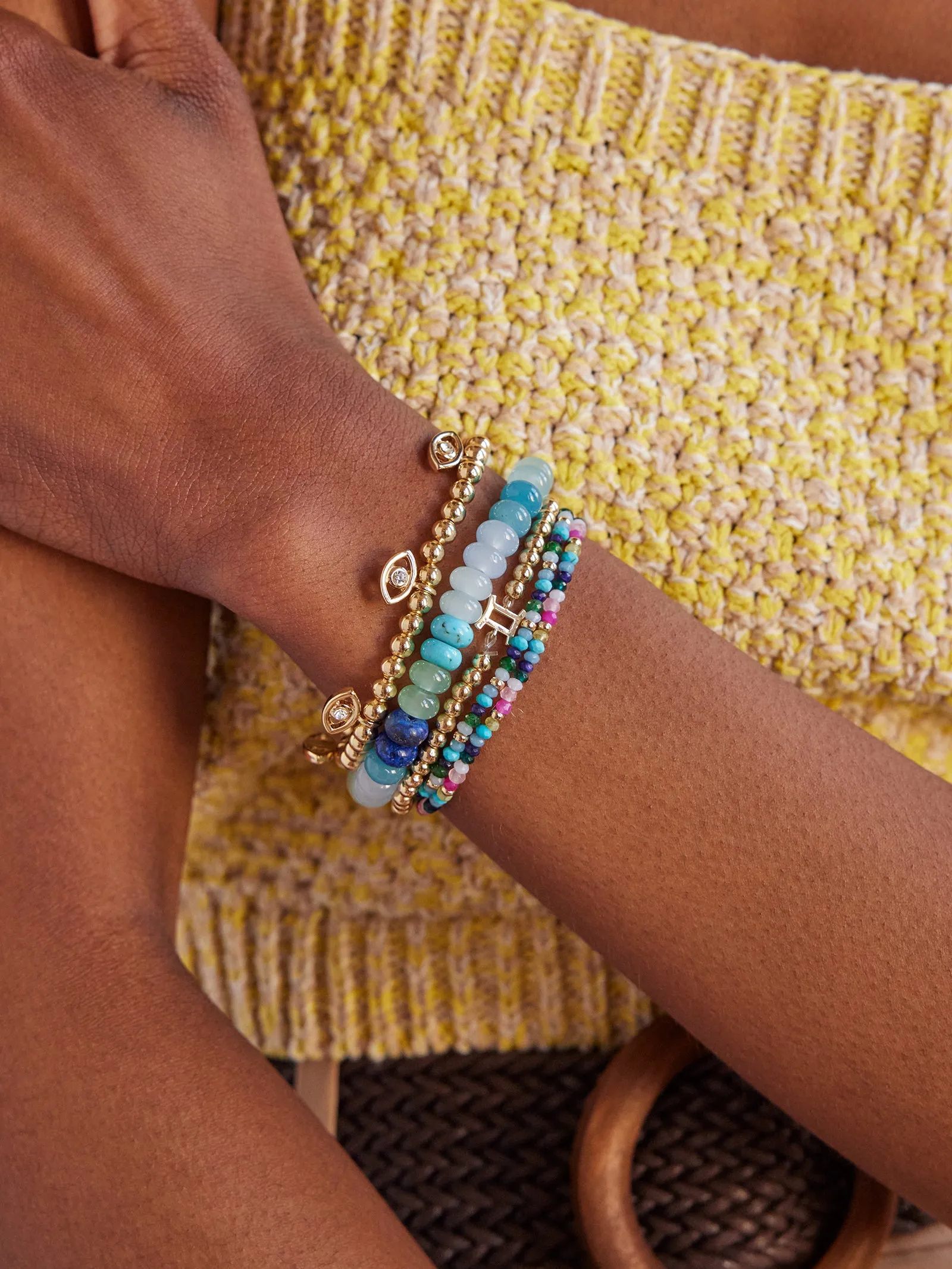 Marjorie Beaded Bracelet - Blue Multi sold by BaubleBar product image thumbnail 2