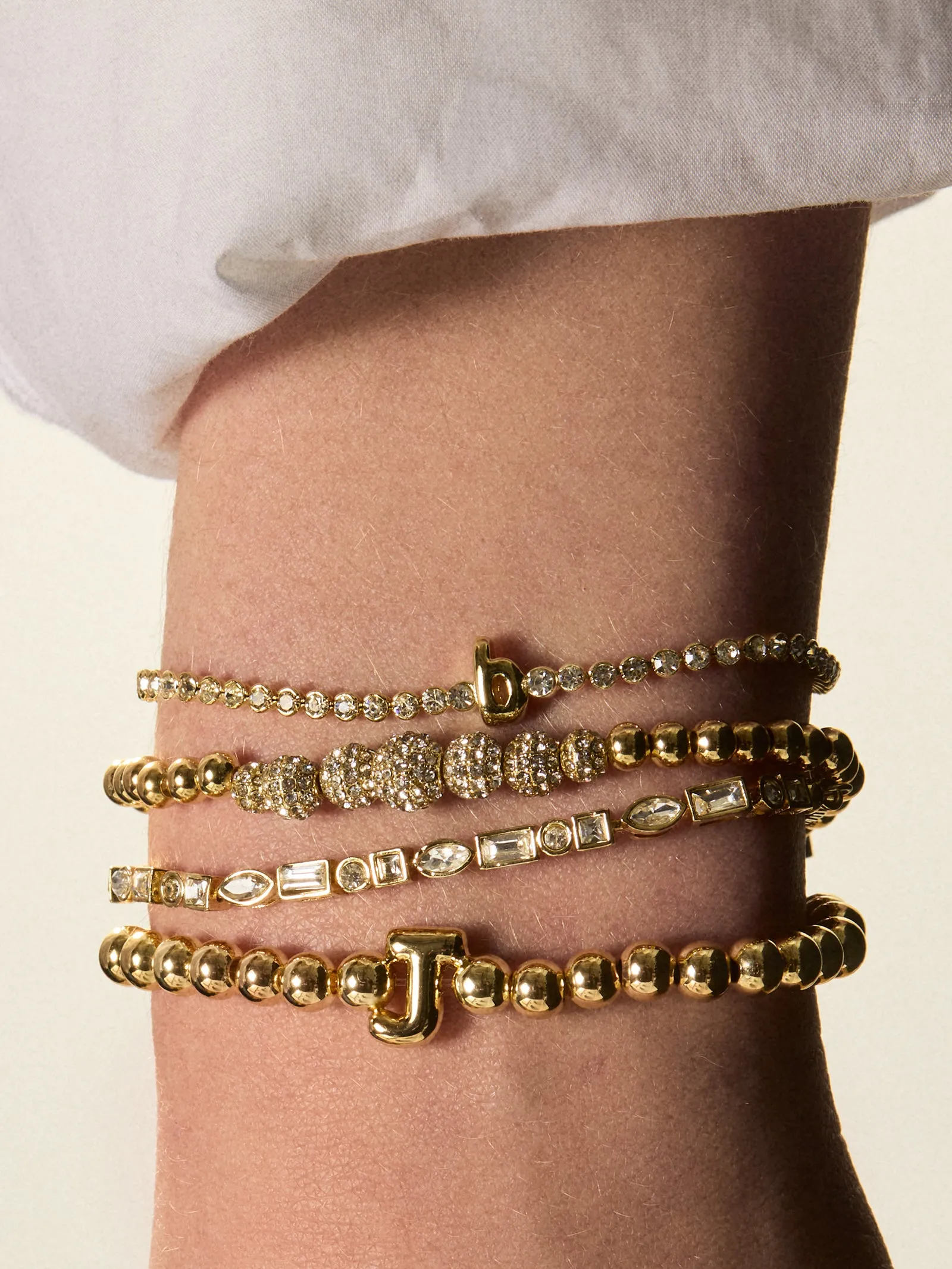 Jackie Pisa Bracelet - Gold/Pavé sold by BaubleBar product image thumbnail 5