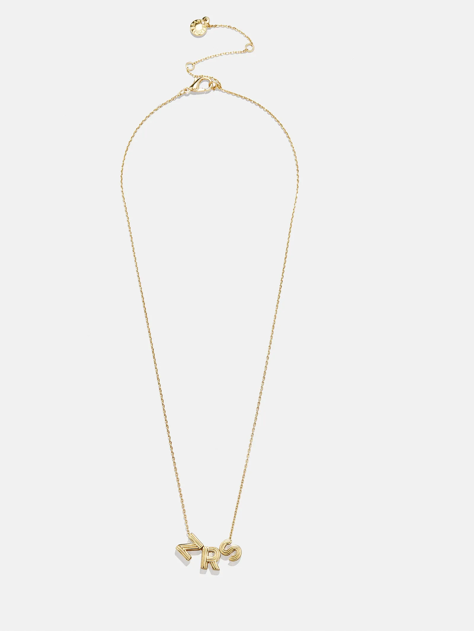 Retro Letter Custom Necklace - Retro Bubble Letter sold by BaubleBar product image thumbnail 3