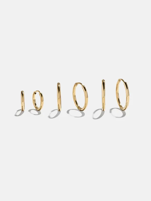 Verbena Waterproof Earring Set - Gold sold by BaubleBar
