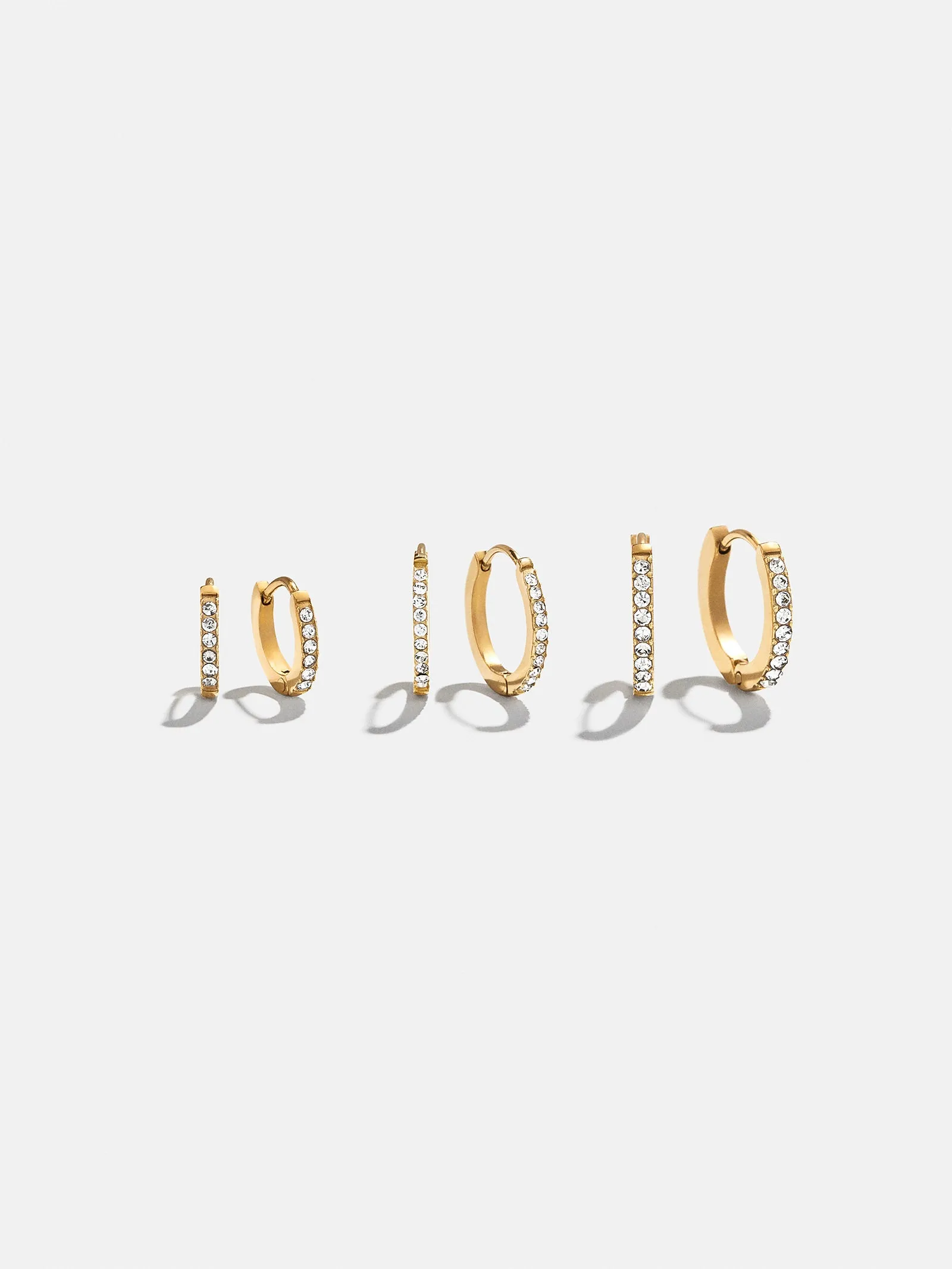 Niata Waterproof Earring Set - Gold/Pavé sold by BaubleBar