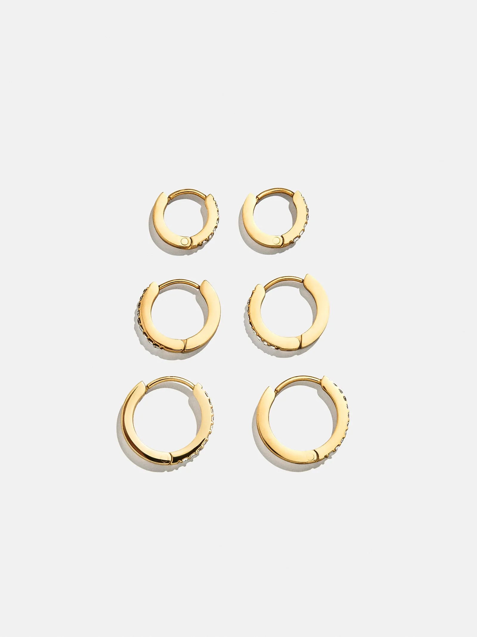 Niata Waterproof Earring Set - Gold/Pavé sold by BaubleBar product image thumbnail 3
