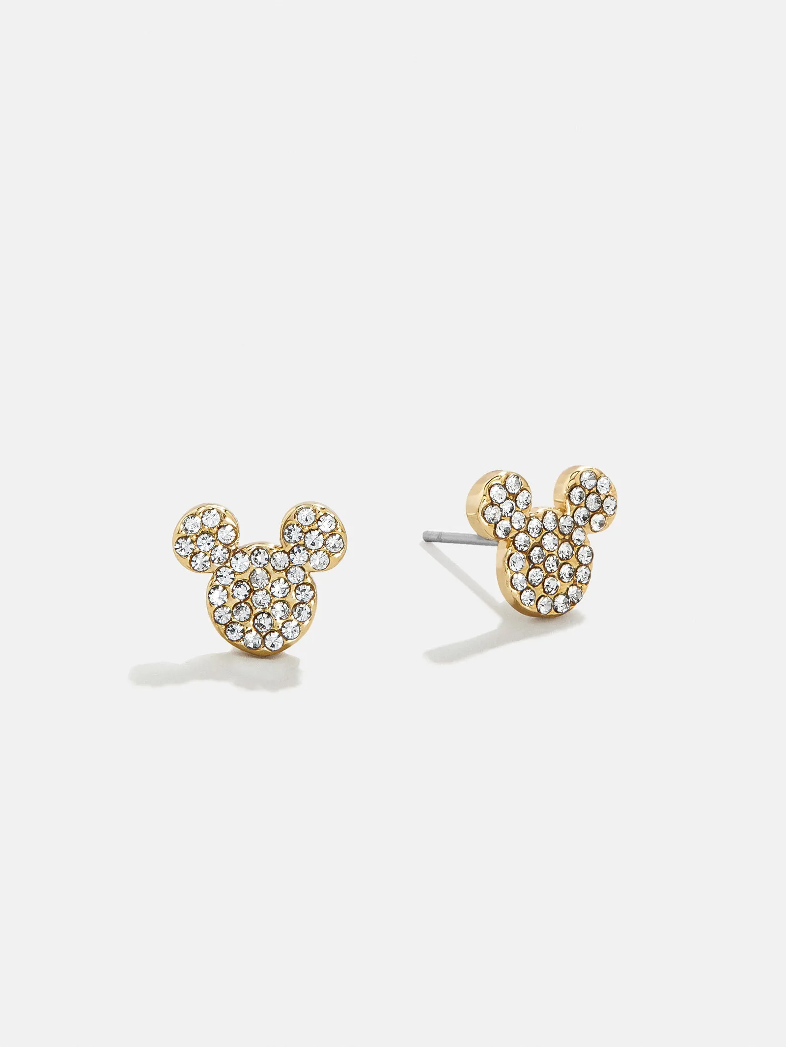Mickey Mouse disney Pavé Earrings - Gold sold by BaubleBar