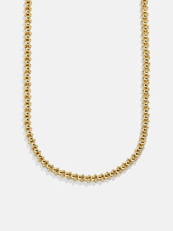 Disney Mickey Mouse Repeating Tennis Necklace - Gold sold by BaubleBar