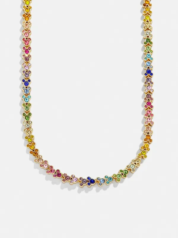 Disney Mickey Mouse Repeating Tennis Necklace - Multi sold by BaubleBar