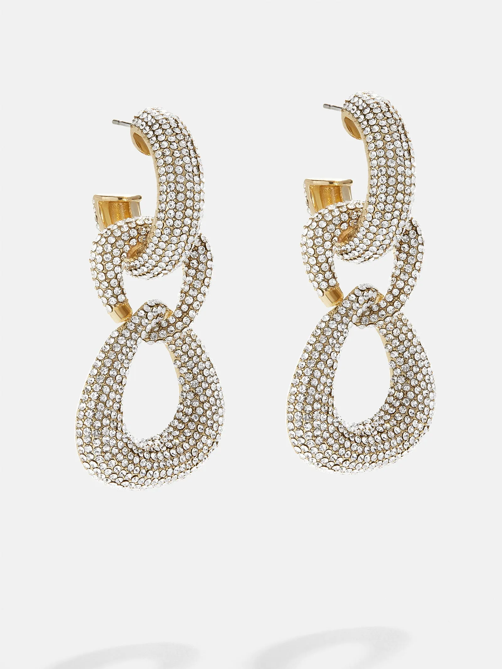 Gemma Earrings - Clear sold by BaubleBar