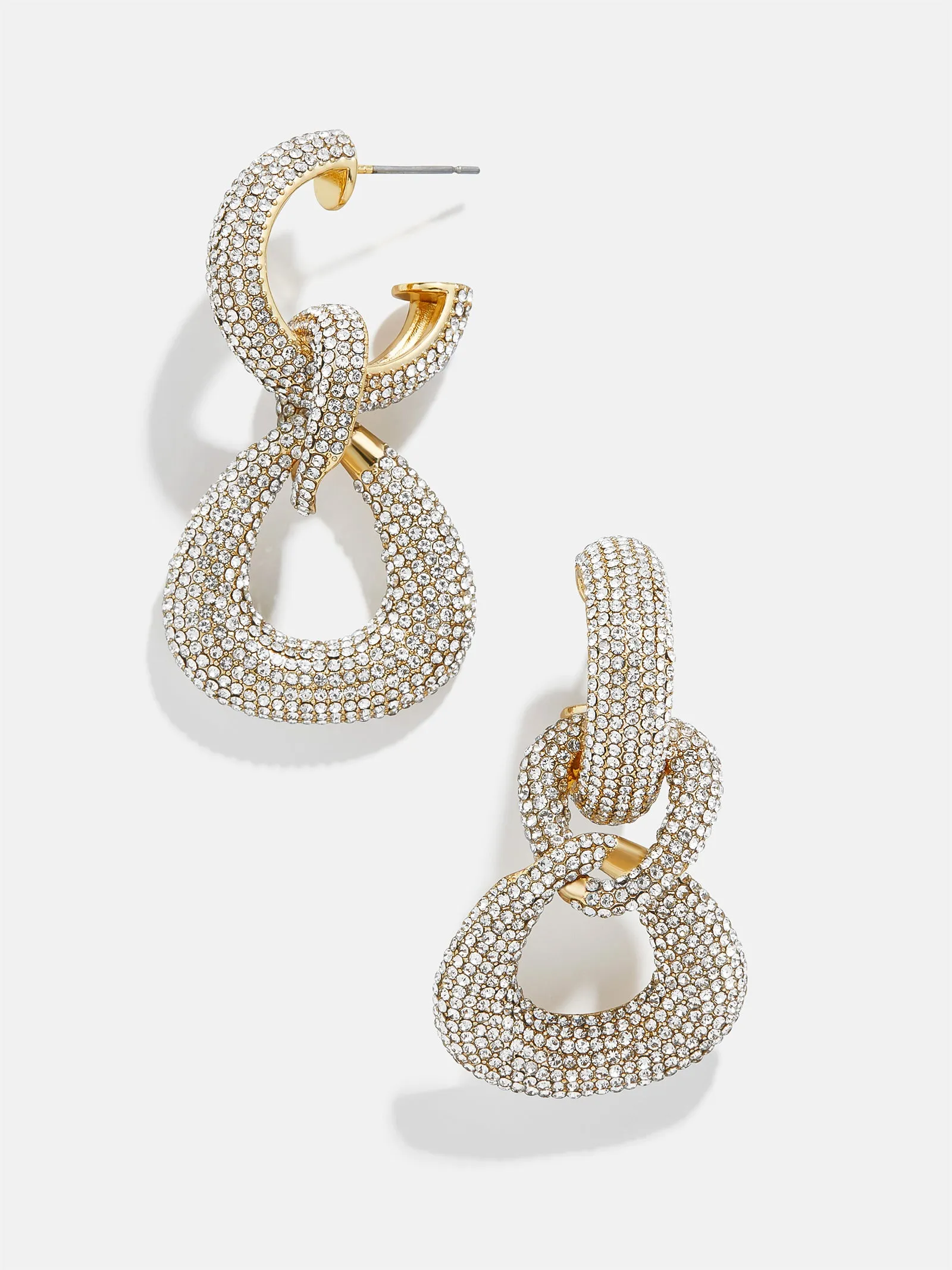 Gemma Earrings - Clear sold by BaubleBar product image thumbnail 3