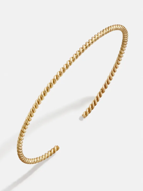 Kiera 18K Gold Cuff Bracelet - Gold sold by BaubleBar