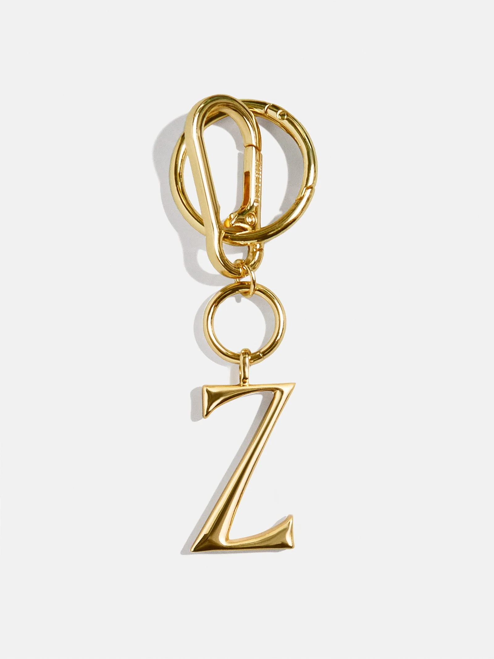 Gold Initial Enamel Bag Charm - Z sold by BaubleBar