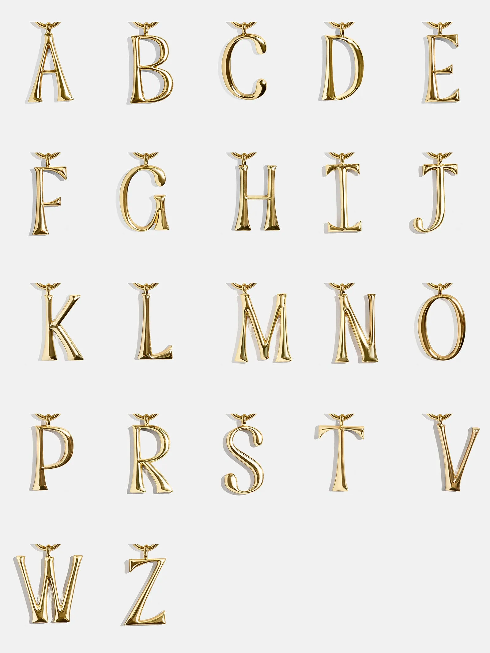 Gold Initial Enamel Bag Charm - K sold by BaubleBar product image thumbnail 3