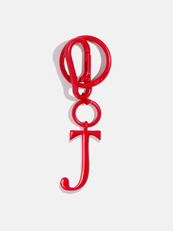 Red Initial Enamel Bag Charm - J sold by BaubleBar