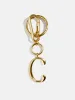 Gold Initial Enamel Bag Charm - C sold by BaubleBar