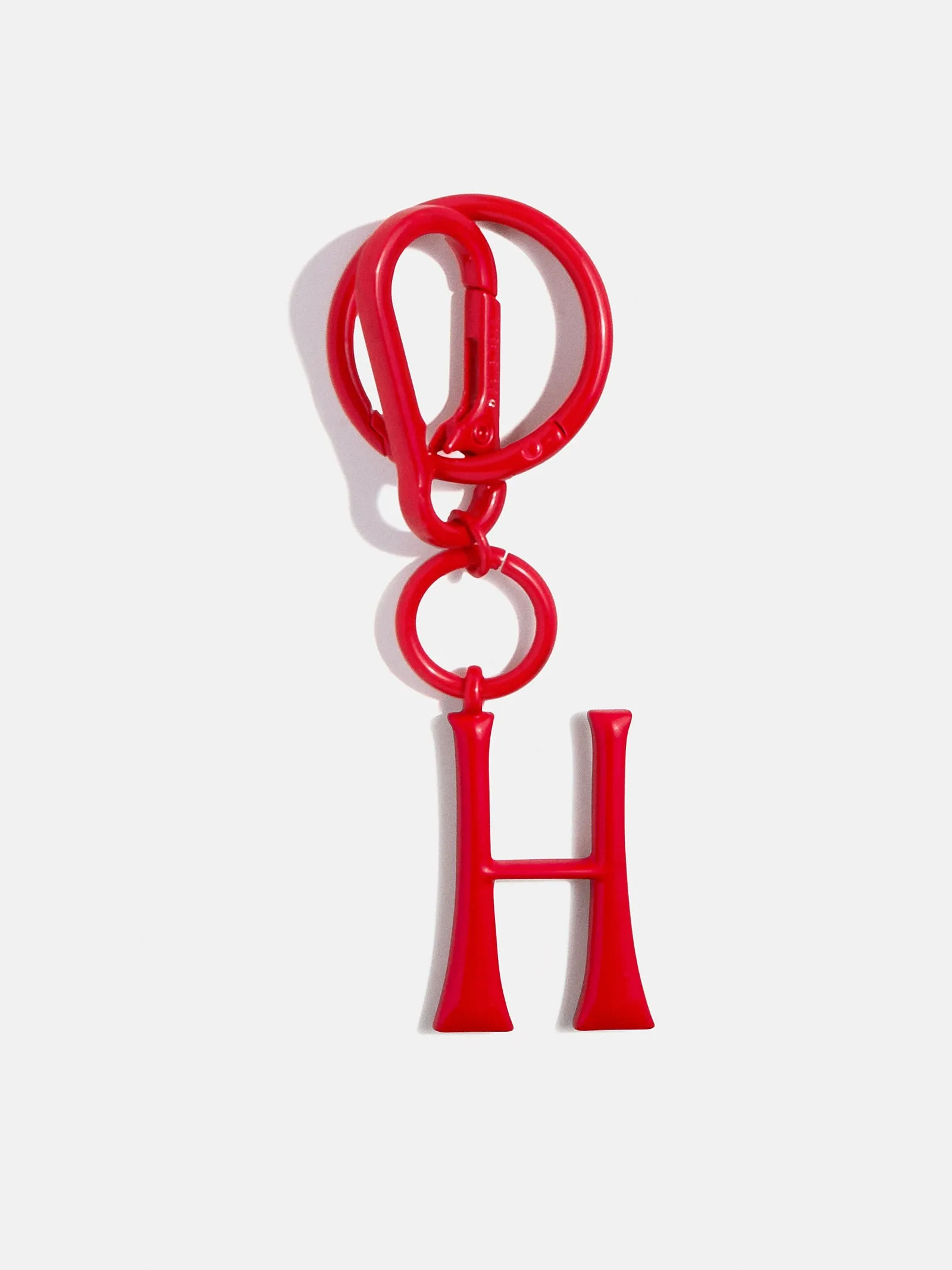 Red Initial Enamel Bag Charm - H sold by BaubleBar