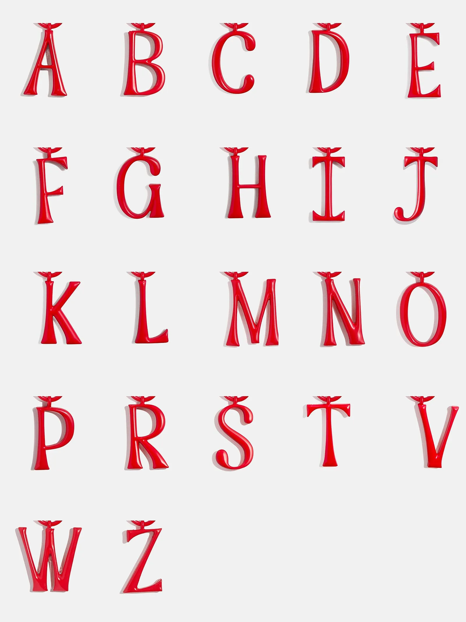 Red Initial Enamel Bag Charm - H sold by BaubleBar product image thumbnail 3