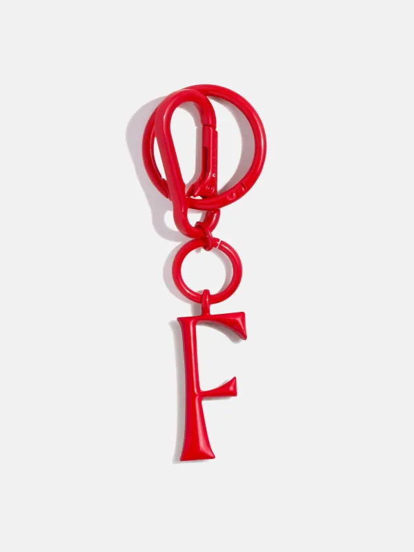 Red Initial Enamel Bag Charm - F sold by BaubleBar