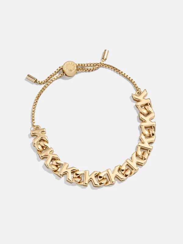 Repeating Initial Bracelet - K sold by BaubleBar