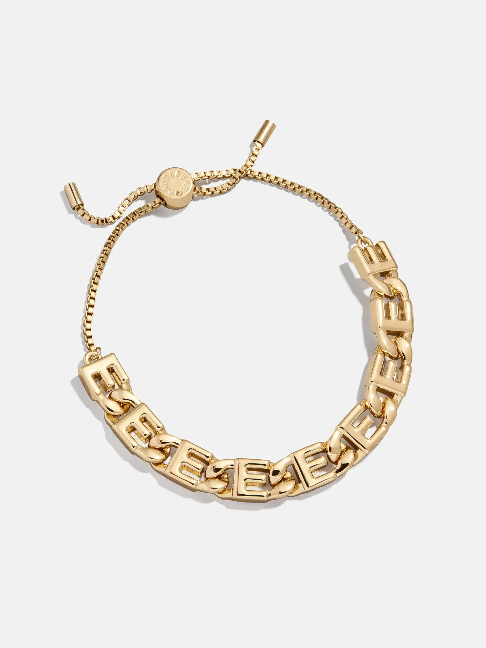 Repeating Initial Bracelet - E sold by BaubleBar