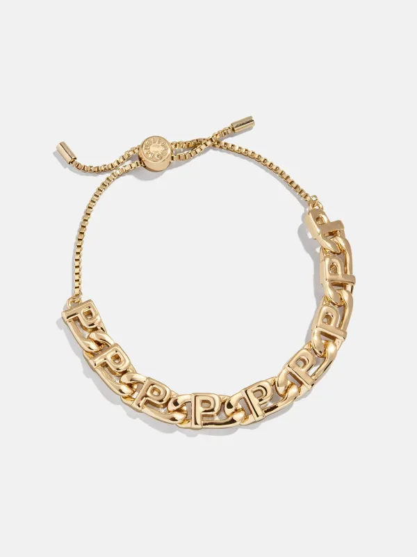 Repeating Initial Bracelet - P sold by BaubleBar