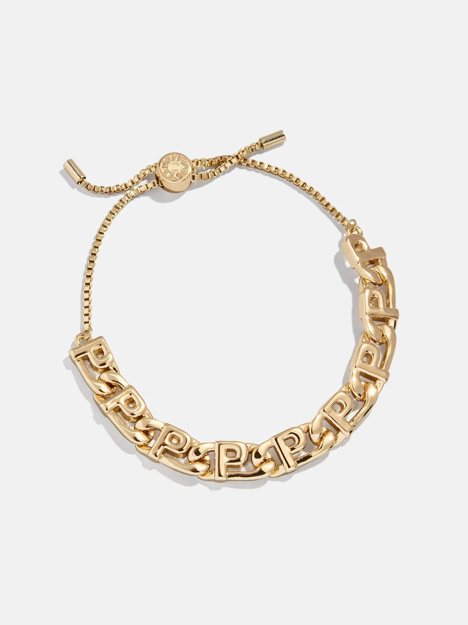 Repeating Initial Bracelet - P sold by BaubleBar
