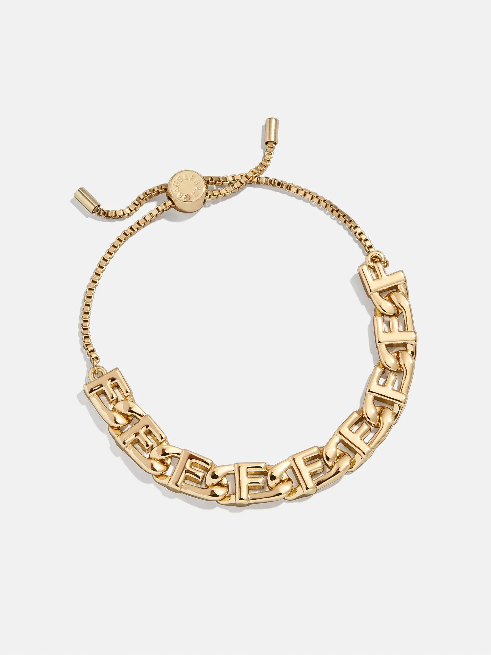 Repeating Initial Bracelet - F sold by BaubleBar