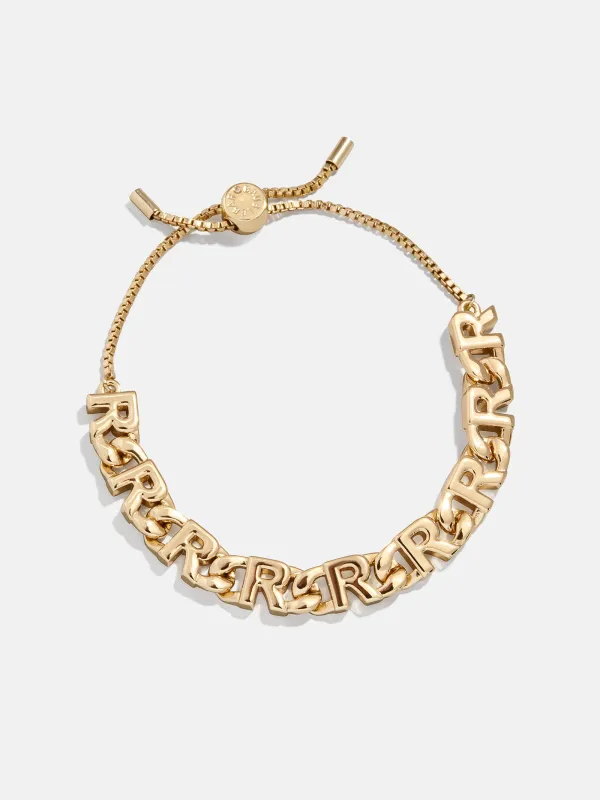 Repeating Initial Bracelet - R sold by BaubleBar