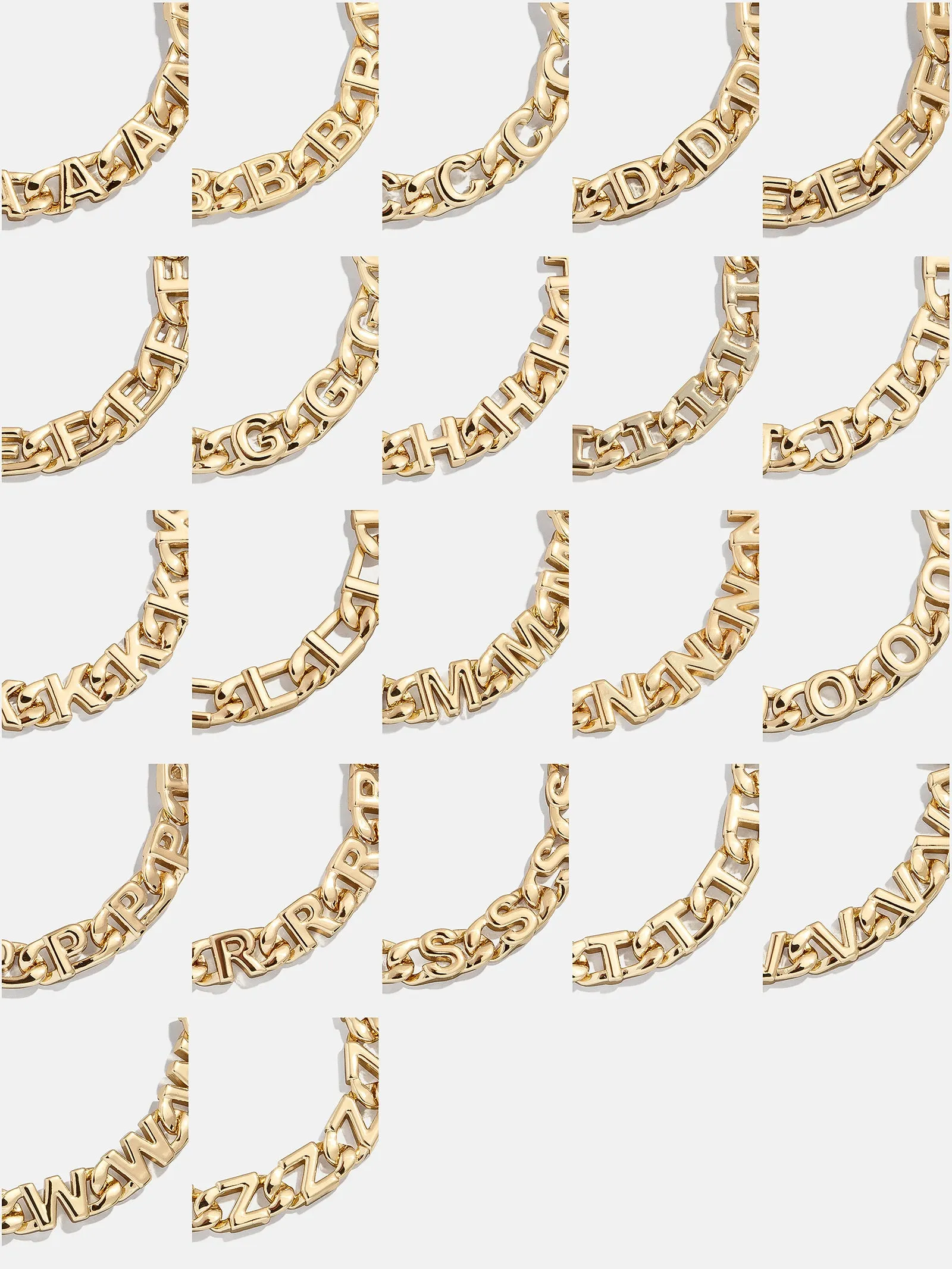 Repeating Initial Bracelet - T sold by BaubleBar product image thumbnail 3