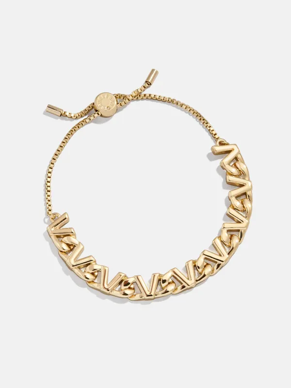 Repeating Initial Bracelet - V sold by BaubleBar