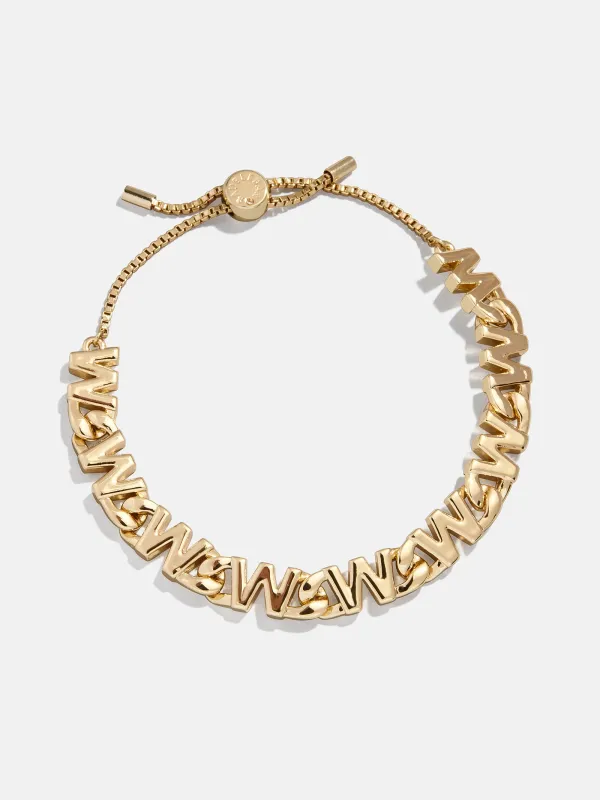 Repeating Initial Bracelet - W sold by BaubleBar