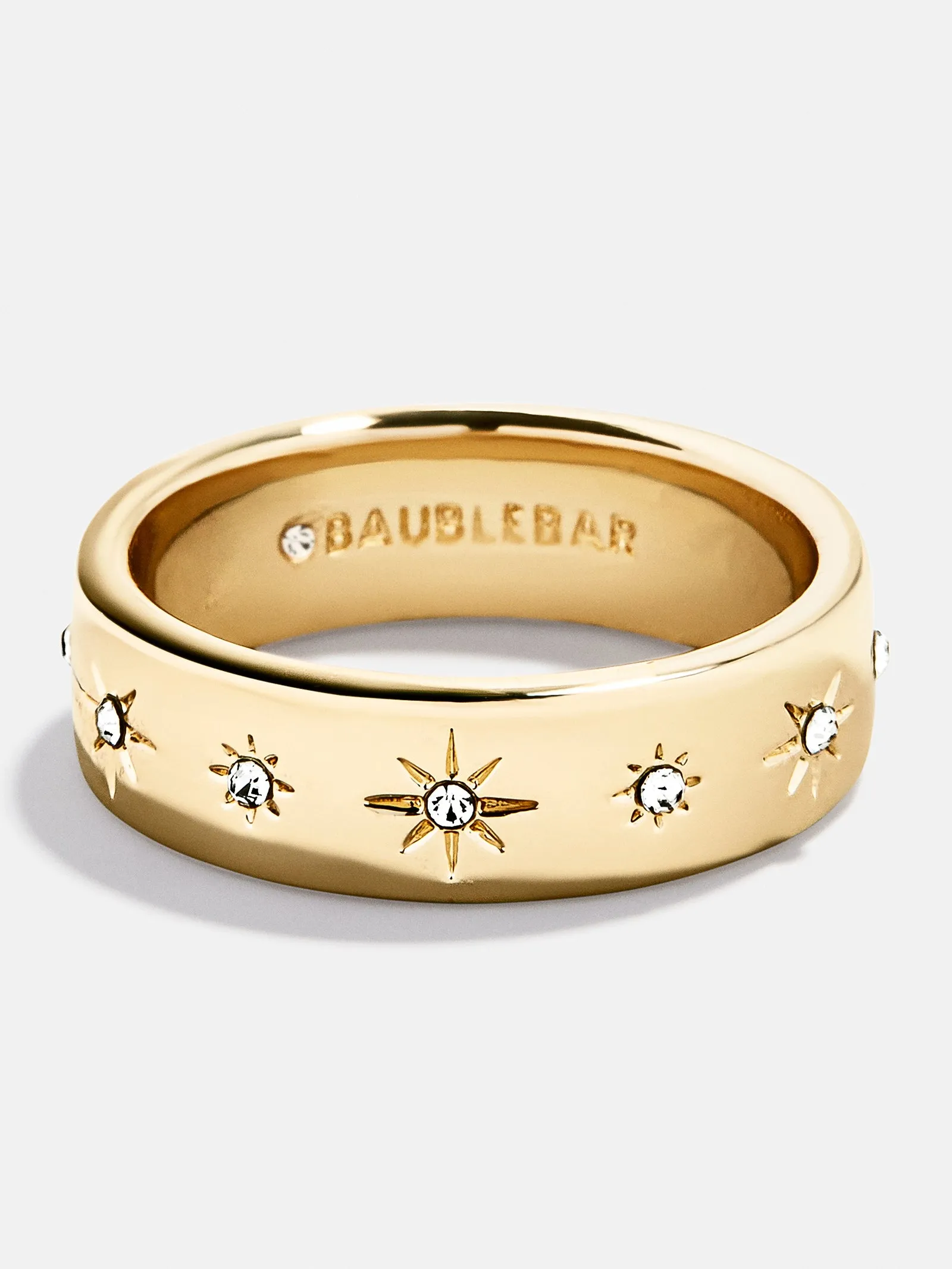 Astra Star Ring - Gold/Pavé sold by BaubleBar
