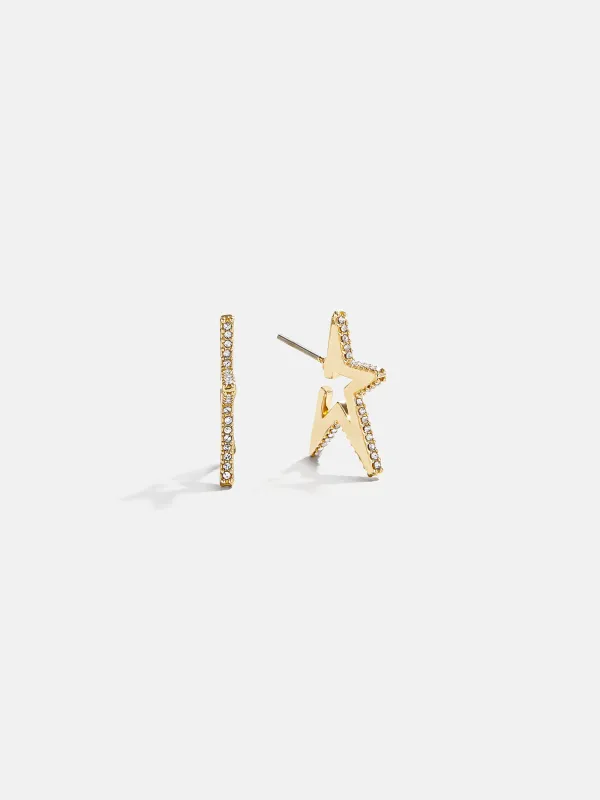 Roxy Statement Star Earrings - Gold/Pavé sold by BaubleBar