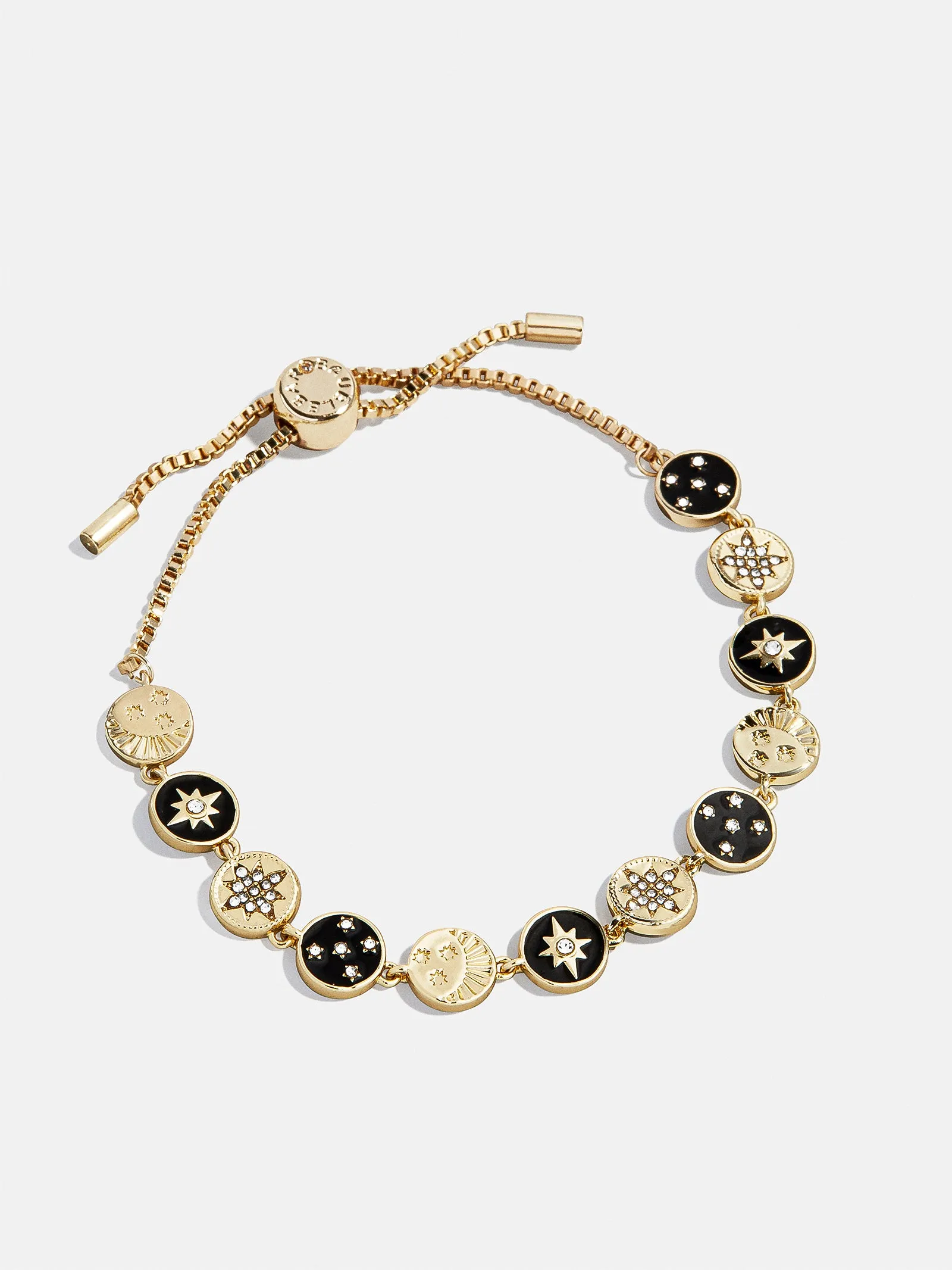 Estelle Celestial Pull-Tie Bracelet - Gold/Black sold by BaubleBar product image thumbnail 3