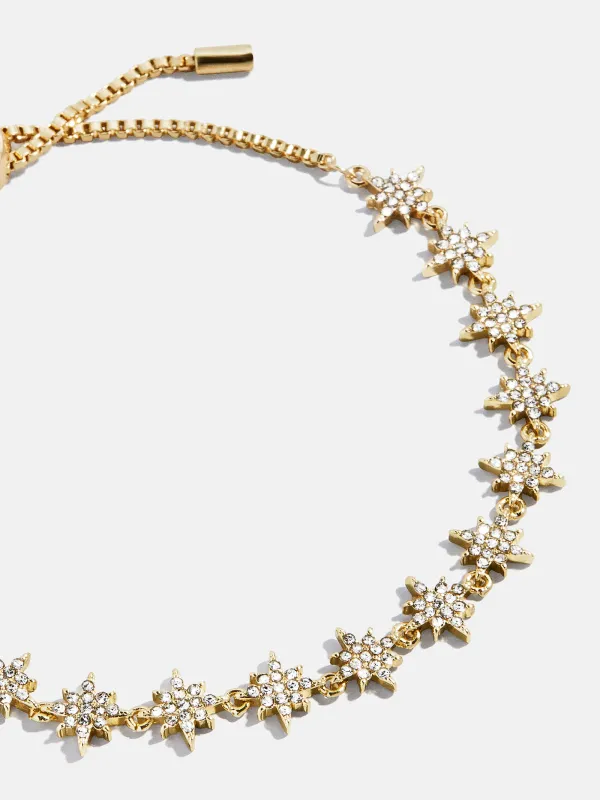 Venus Celestial Pull-Tie Bracelet - Gold/Pavé sold by BaubleBar