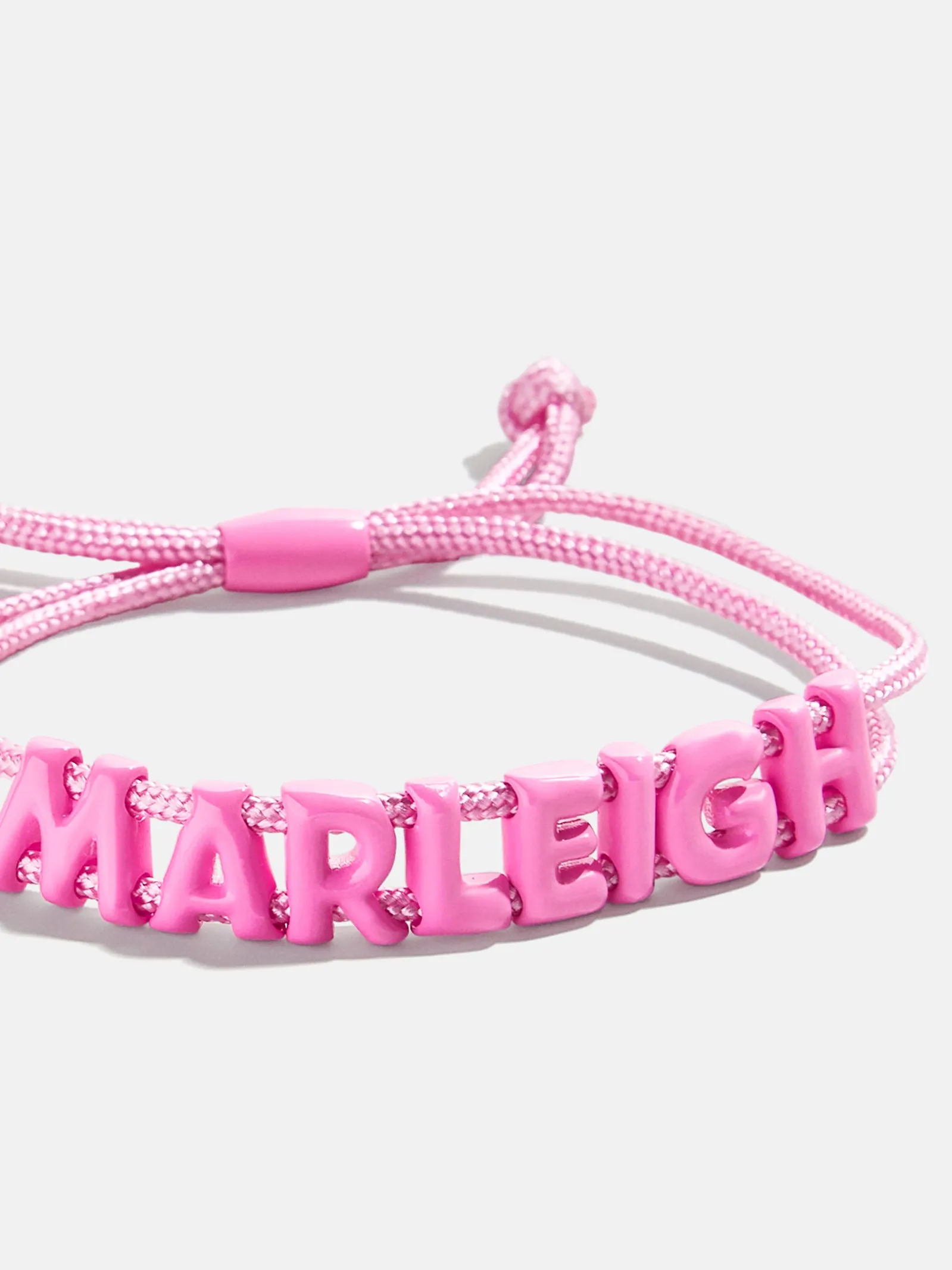 Say It All Custom Slider Cord Bracelet - Hot Pink sold by BaubleBar